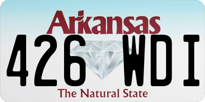 AR license plate 426WDI