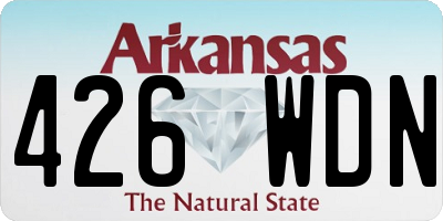 AR license plate 426WDN