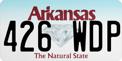 AR license plate 426WDP