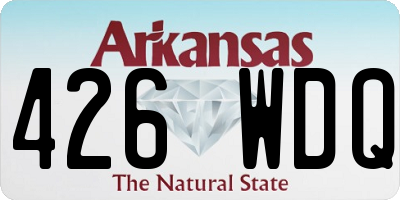 AR license plate 426WDQ