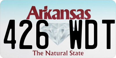 AR license plate 426WDT