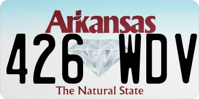 AR license plate 426WDV