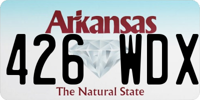 AR license plate 426WDX