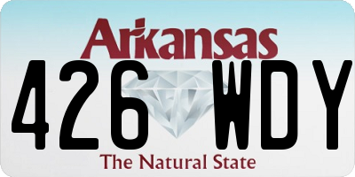 AR license plate 426WDY