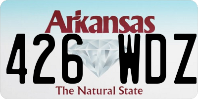 AR license plate 426WDZ