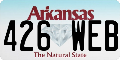AR license plate 426WEB