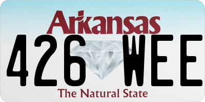 AR license plate 426WEE