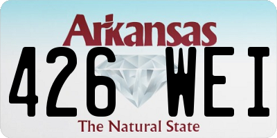 AR license plate 426WEI