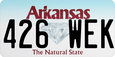 AR license plate 426WEK