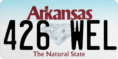 AR license plate 426WEL
