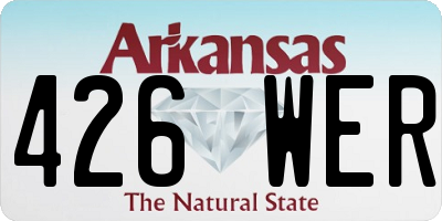 AR license plate 426WER
