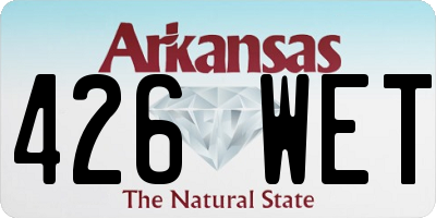 AR license plate 426WET