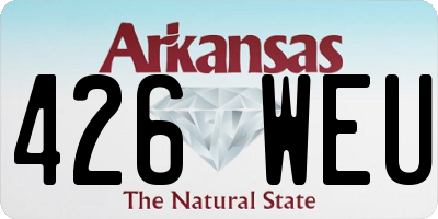 AR license plate 426WEU