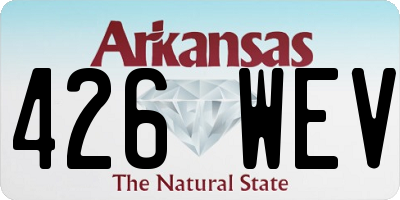 AR license plate 426WEV