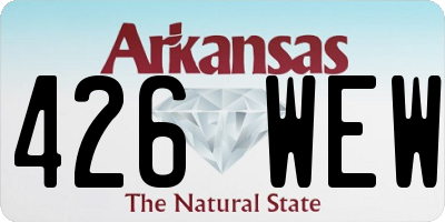 AR license plate 426WEW