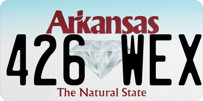 AR license plate 426WEX
