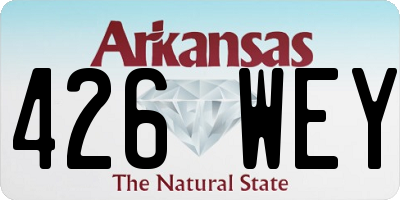 AR license plate 426WEY