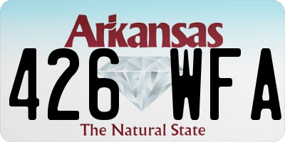 AR license plate 426WFA
