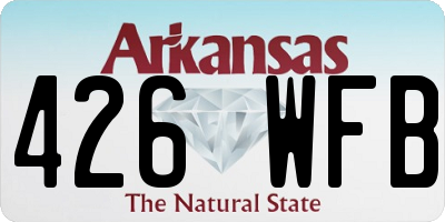 AR license plate 426WFB