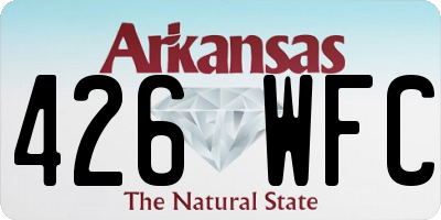AR license plate 426WFC