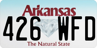 AR license plate 426WFD