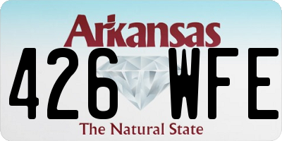 AR license plate 426WFE