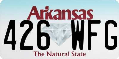AR license plate 426WFG
