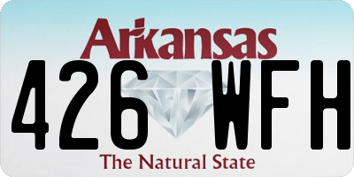 AR license plate 426WFH