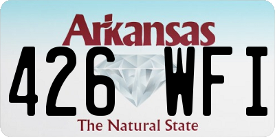 AR license plate 426WFI