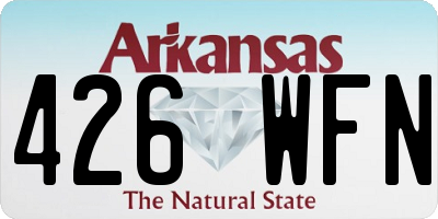 AR license plate 426WFN
