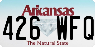 AR license plate 426WFQ
