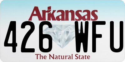 AR license plate 426WFU