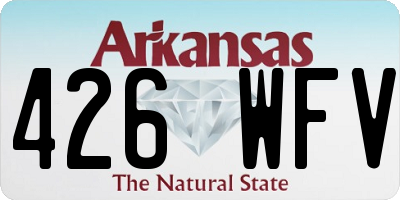 AR license plate 426WFV