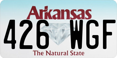 AR license plate 426WGF