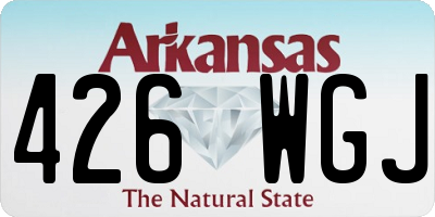 AR license plate 426WGJ