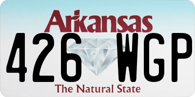 AR license plate 426WGP