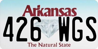 AR license plate 426WGS