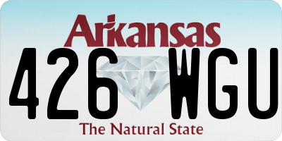 AR license plate 426WGU