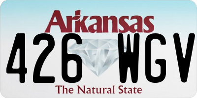 AR license plate 426WGV