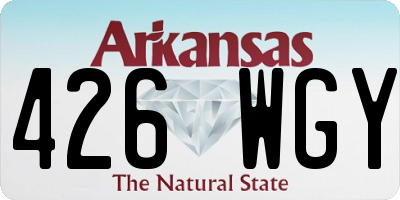 AR license plate 426WGY