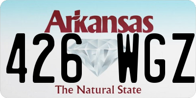 AR license plate 426WGZ