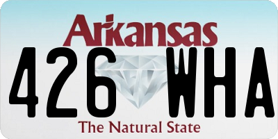 AR license plate 426WHA