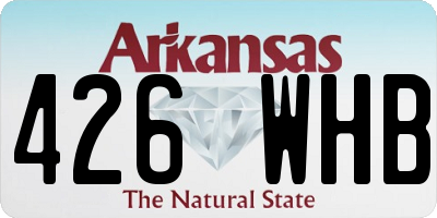 AR license plate 426WHB