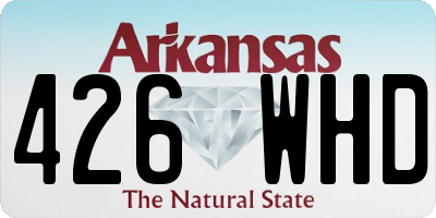 AR license plate 426WHD