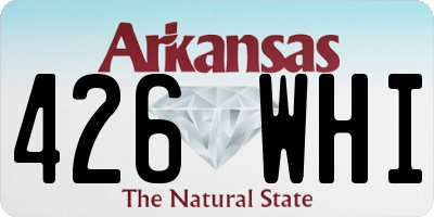 AR license plate 426WHI