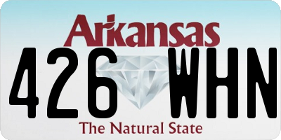 AR license plate 426WHN