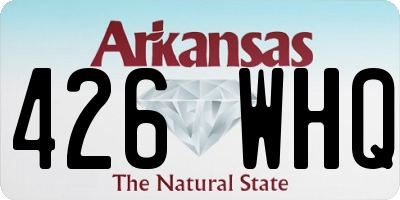 AR license plate 426WHQ