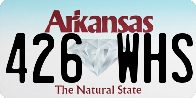 AR license plate 426WHS