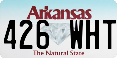 AR license plate 426WHT