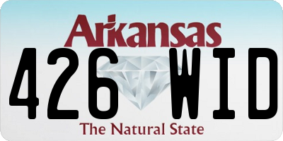 AR license plate 426WID